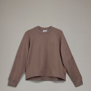 Y-3 Women's Taupe Crew Neck Sweater